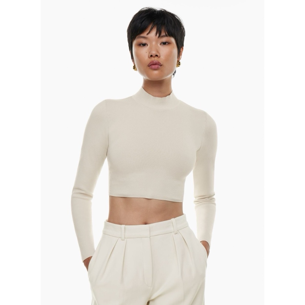NWT Aritzia Babaton Sculpt Knit Level Turtleneck Top